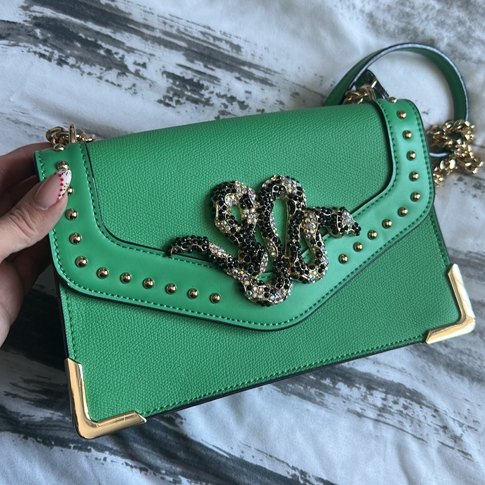 ALDO Bayvia medium green crossbody bag